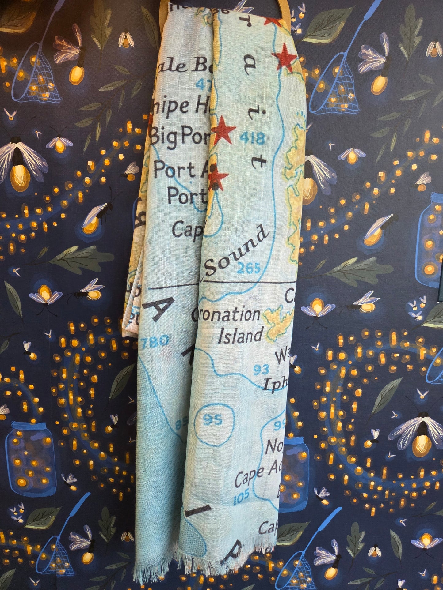 Nautical Map Scarf