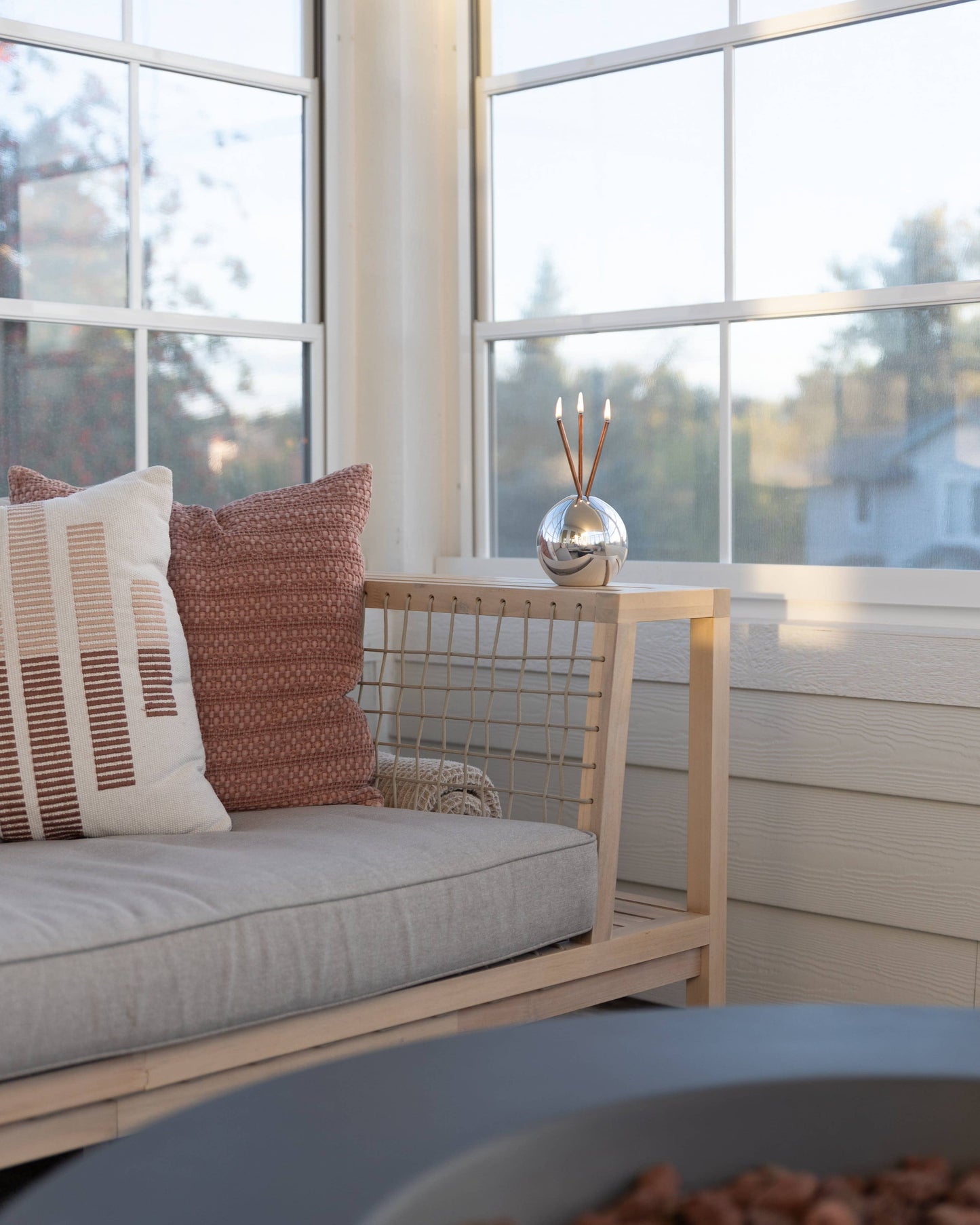 Neva Vase, Silver Metallic Candle Holder [Case of 6]