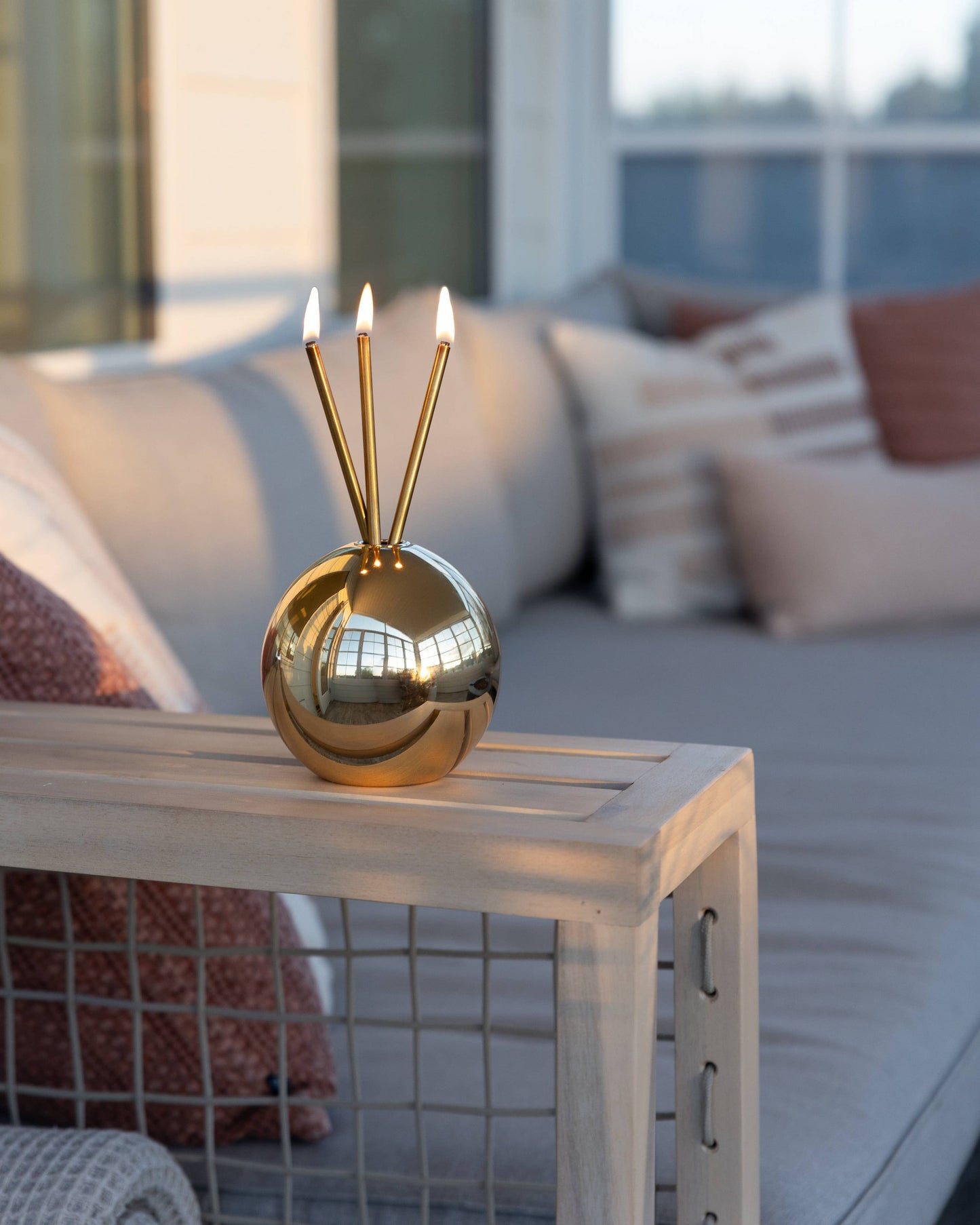 Neva Vase, Gold Metallic Candle Holder [Case of 6]