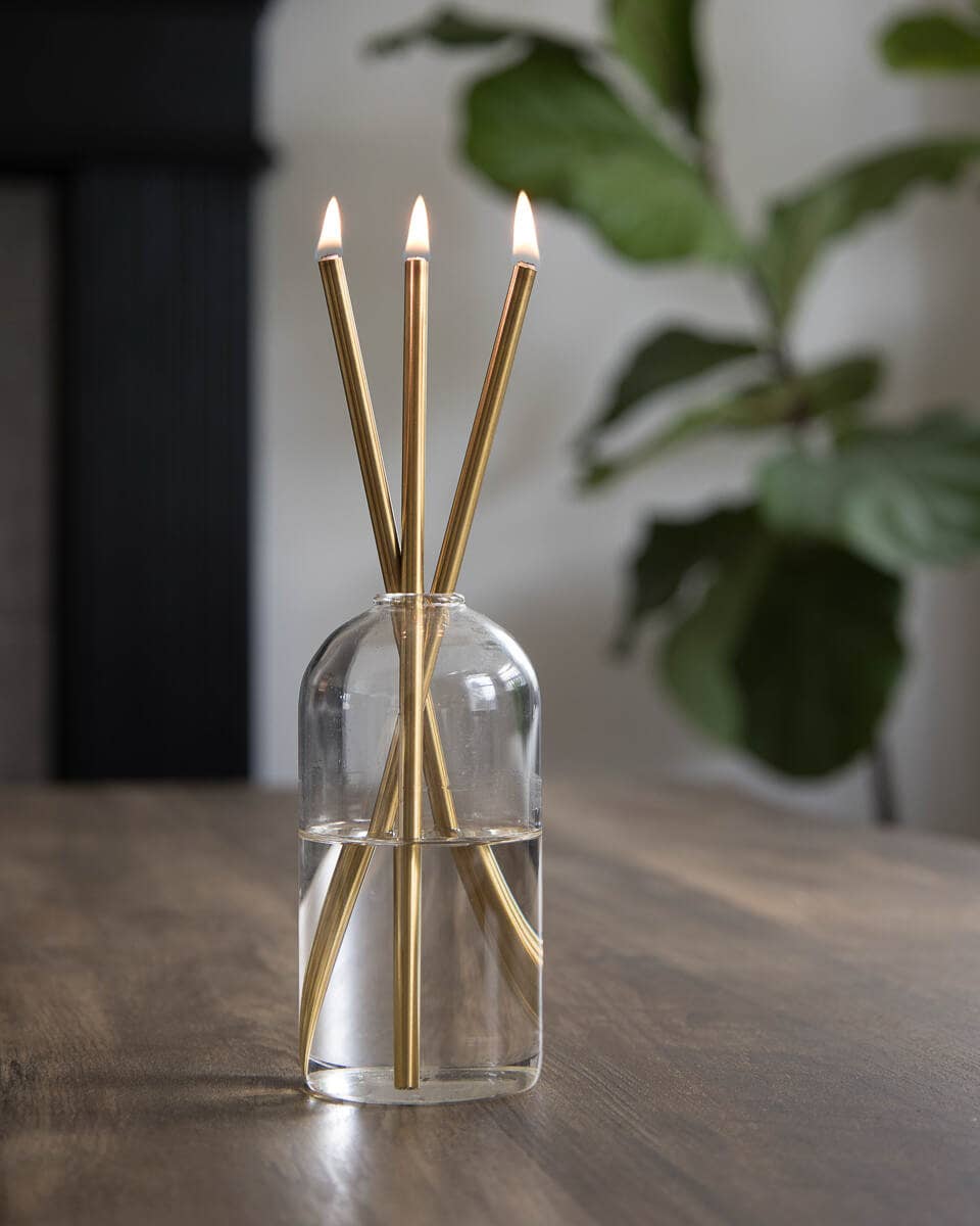 Gold Everlasting Candle – Reusable Steel Candles