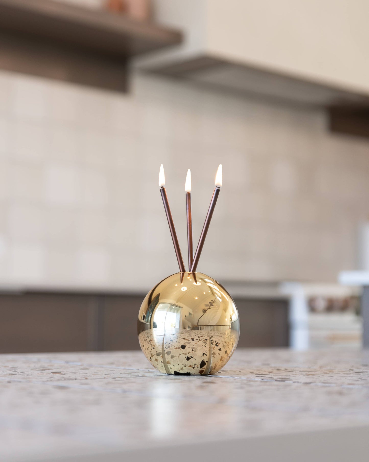 Neva Vase, Gold Metallic Candle Holder [Case of 6]