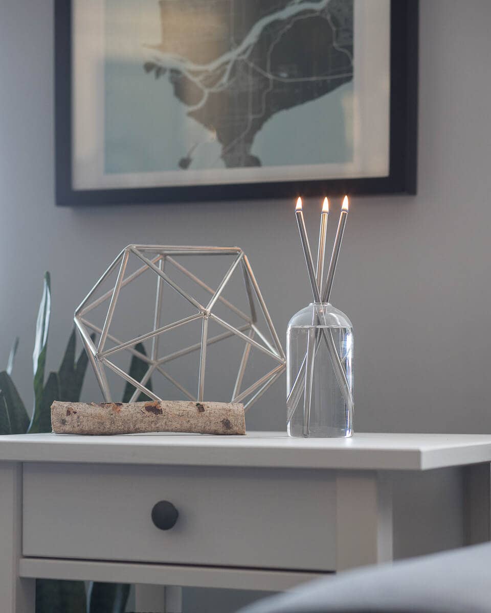 Silver Everlasting Candle – Reusable Steel Candles