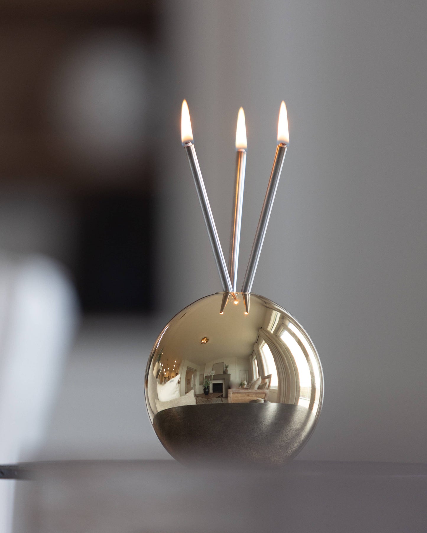Neva Vase, Gold Metallic Candle Holder [Case of 6]