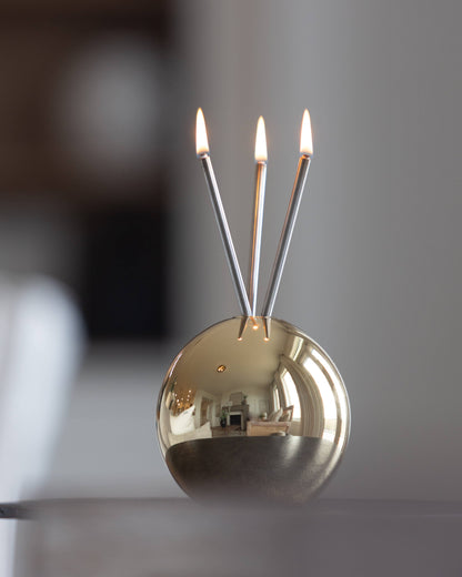 Neva Vase, Gold Metallic Candle Holder [Case of 6]