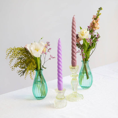 Green Glass Candle Holder | Everyday Decor |