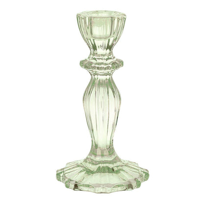 Green Glass Candle Holder | Everyday Decor |