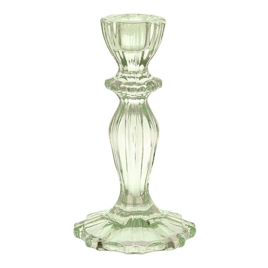 Green Glass Candle Holder | Everyday Decor |