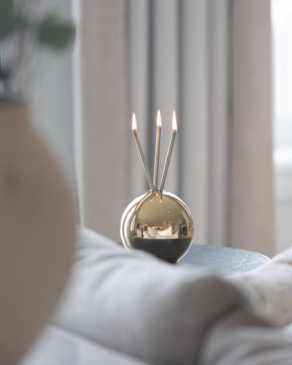 Neva Vase, Gold Metallic Candle Holder [Case of 6]