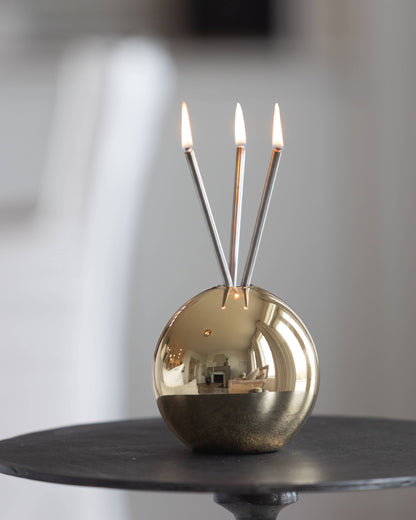 Neva Vase, Gold Metallic Candle Holder [Case of 6]