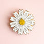 Spinning Daisy Enamel Pin, Interactive Pin, Spinning Pin
