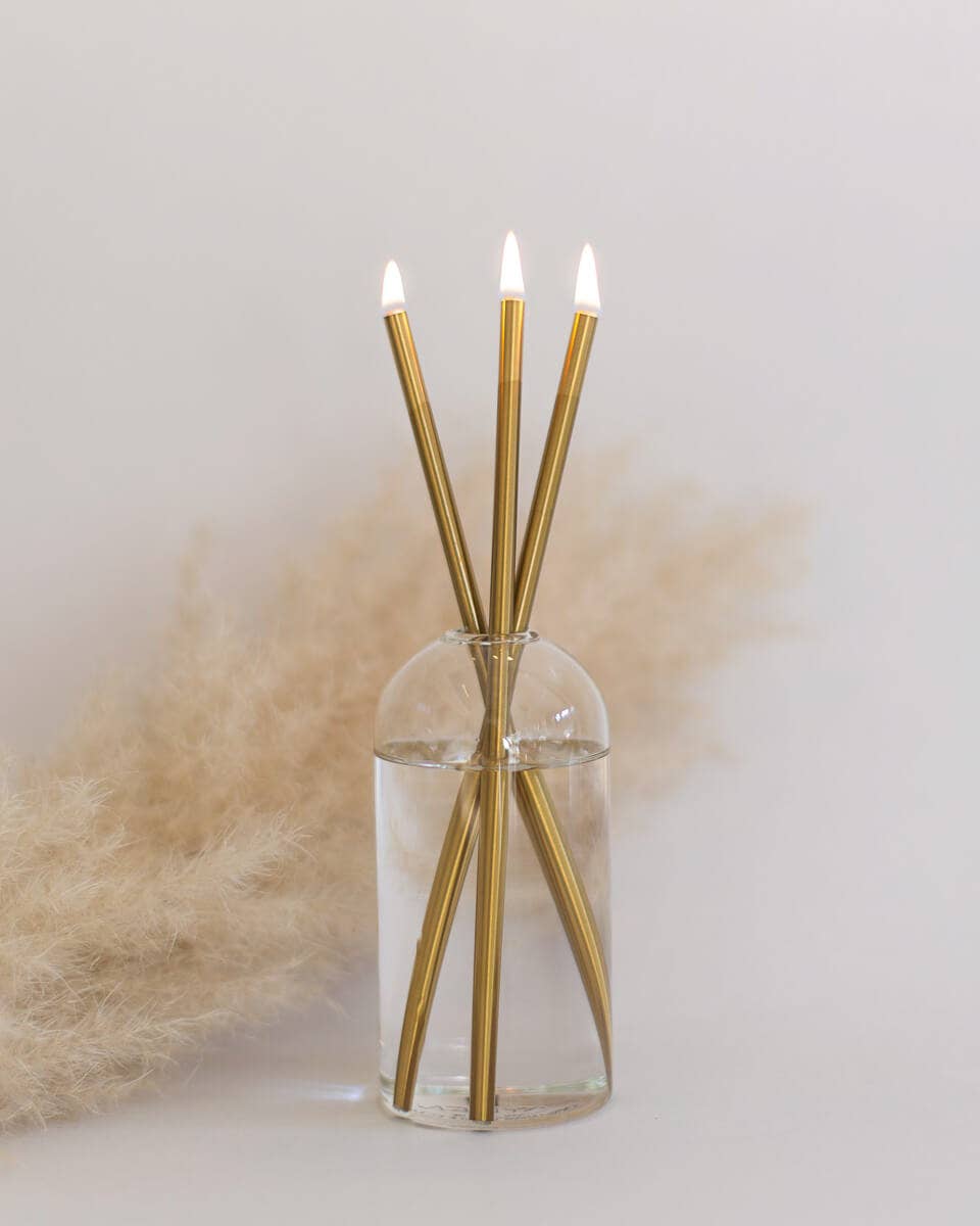 Gold Everlasting Candle – Reusable Steel Candles