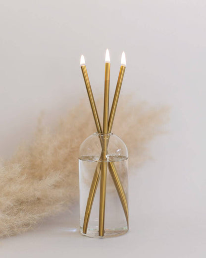 Gold Everlasting Candle – Reusable Steel Candles