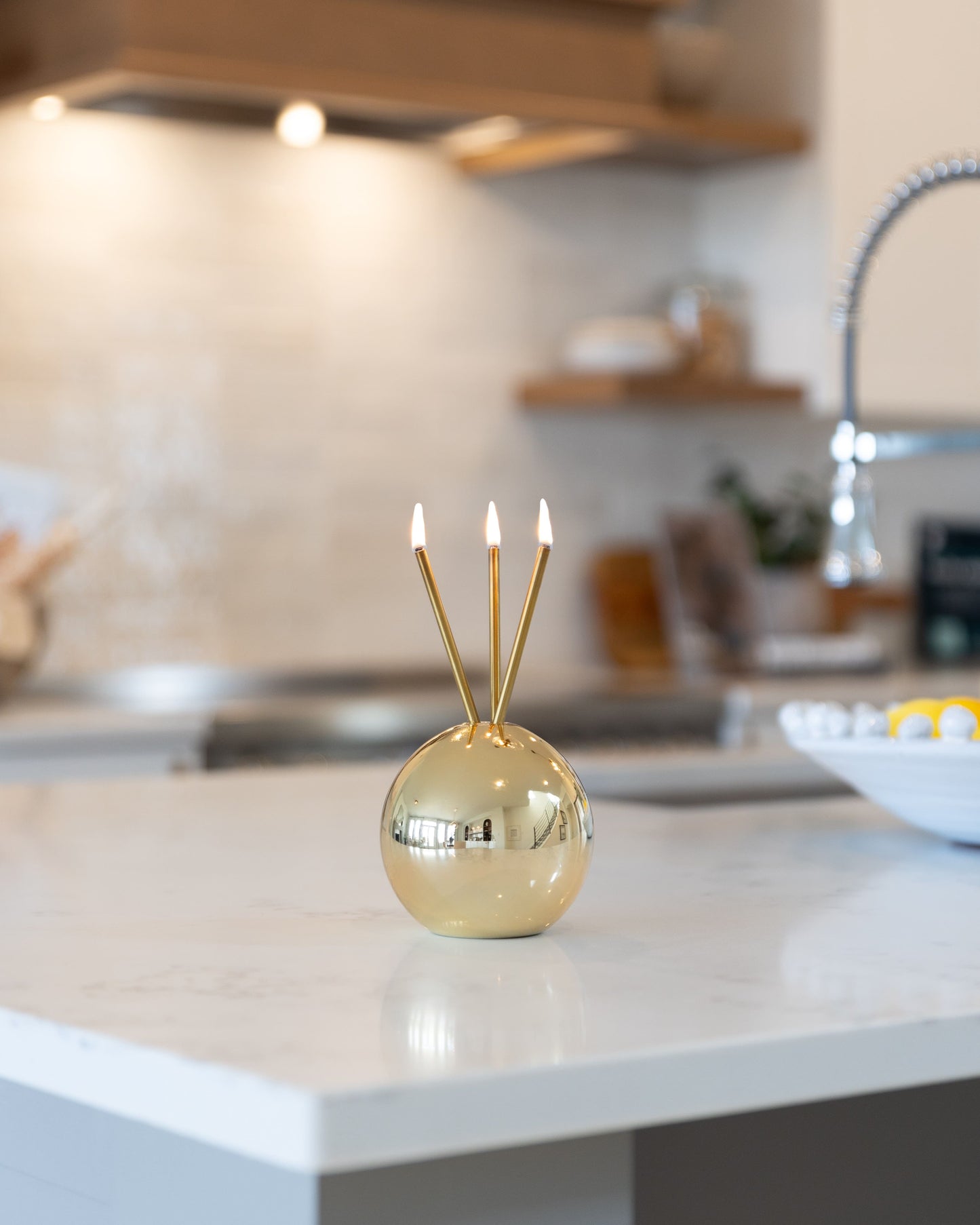 Neva Vase, Gold Metallic Candle Holder [Case of 6]