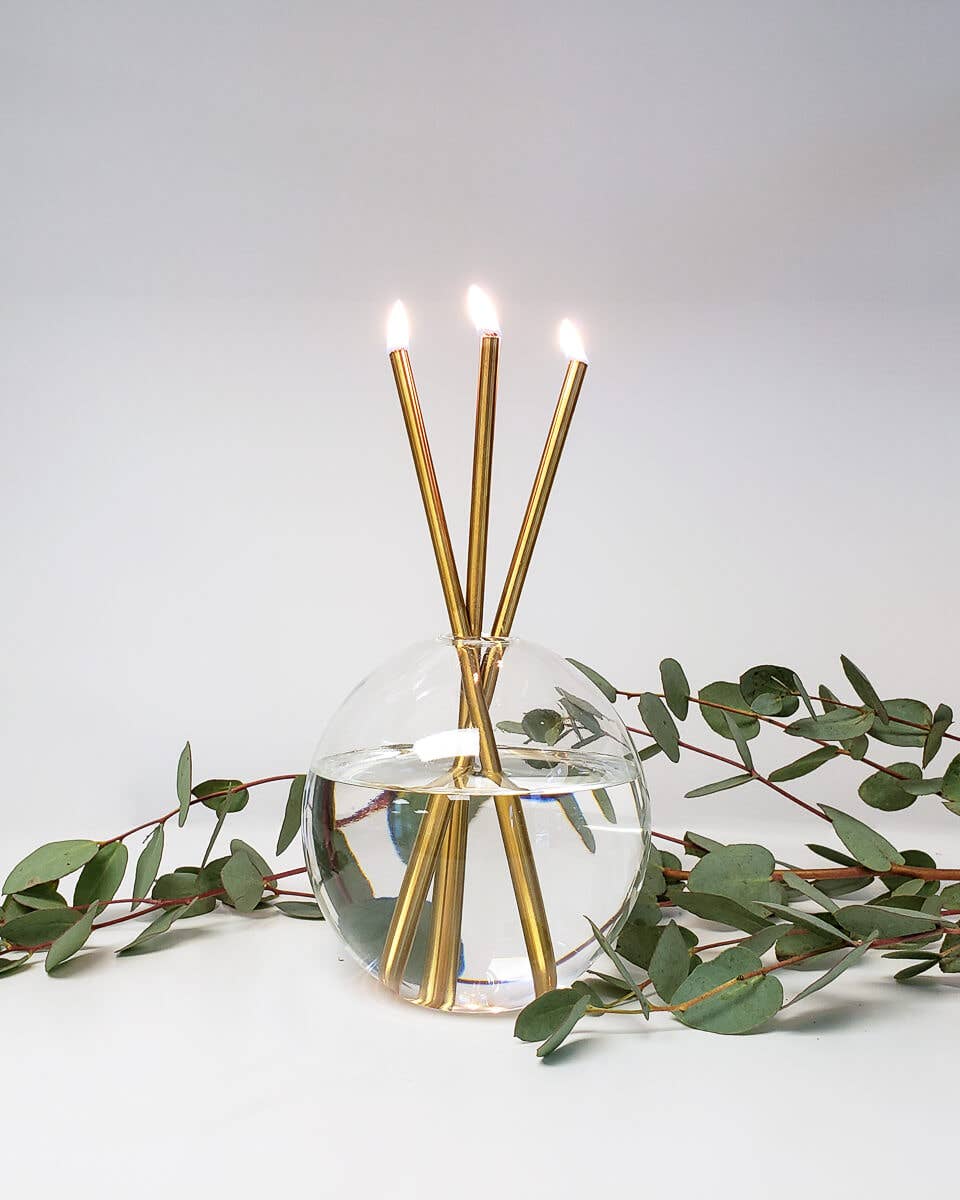 Gold Everlasting Candle – Reusable Steel Candles