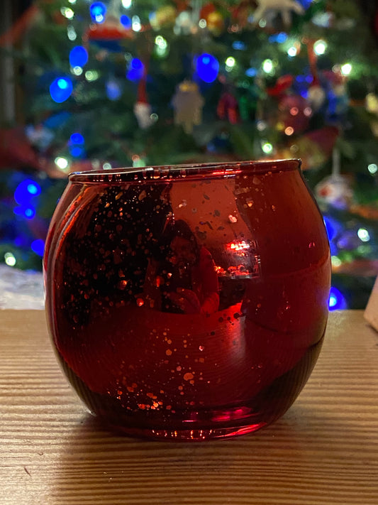 Red Candle Holder
