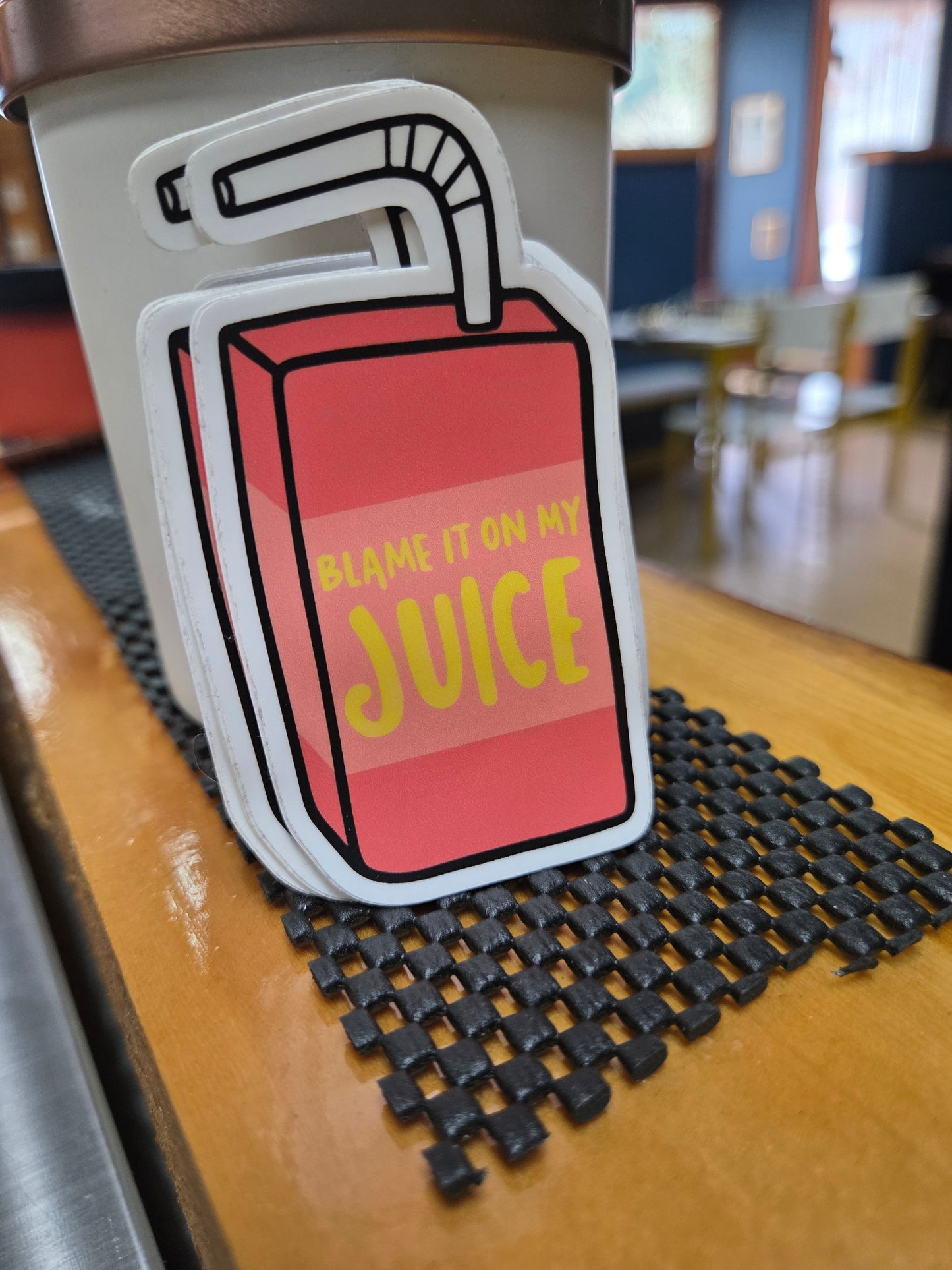 Blame It On My Juice Sticker