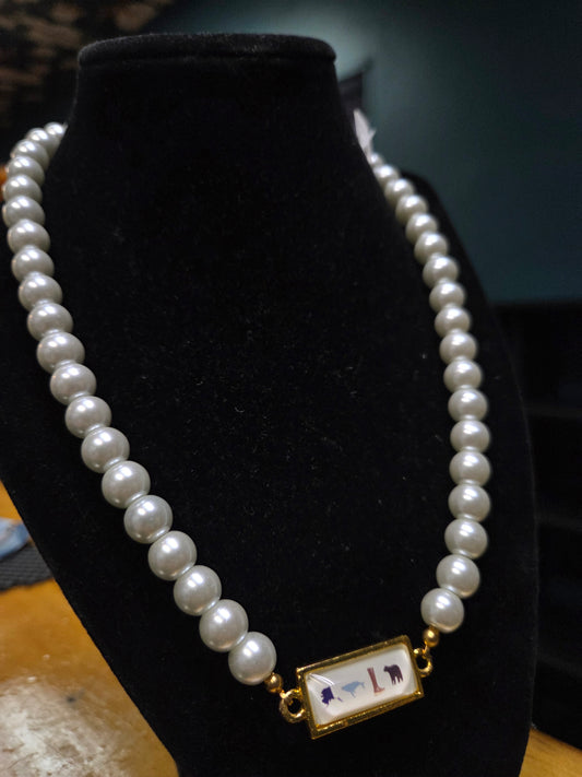 AK Icon Pearl Necklace